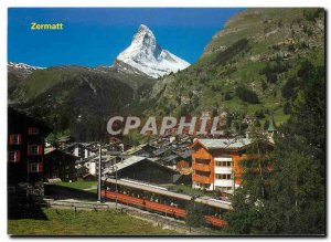 Modern Postcard Wallis Zermatt Matterhorn 1616m 4478m Mt Matterhorn