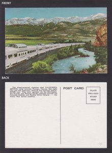Postcard, United States, California Zephyr Train
