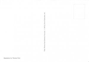 Christmas   Thomas Nast Continental Size: Approx 4 X 6 inches (15 cm X 10.5 c...