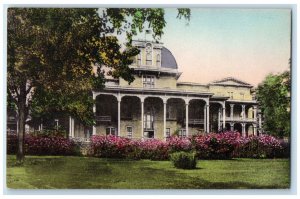 1941 Hotel Athenaeum Chautauqua New York Chautauqua Lake Hand-Colored Postcard