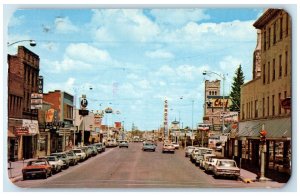 1976 3rd Street And Business District Looking Laramie Wyoming WY Posted Postcard