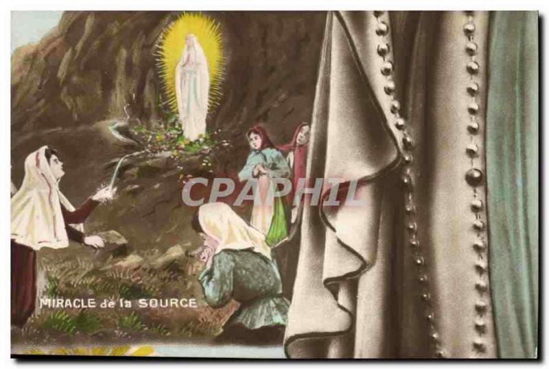 Vintage Postcard Puzzle Lourdes Miracle of the source