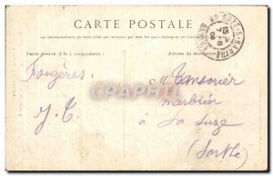 Old Postcard Cote d'Emeraude Fougeres Eglise Saint Leonard and the Post