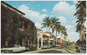 East on Worth Avenue , PALM BEACH , Florida , 50-60s