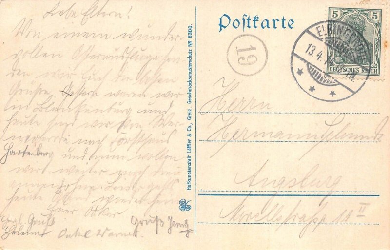 A119 Germany 1914 Blankenburg Harz General View vintage postcard