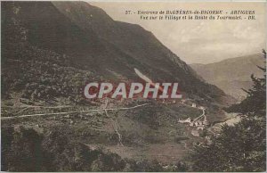 Old Postcard Bagneres de Bigorre Artigues surroundings View of the vilage and...