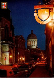 Canada Montreal View Of Old Montreal St Paul's Street At Night 1989