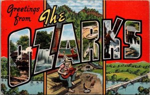 Vintage Missouri Postcard - Ozarks - Greetings From the Ozarks