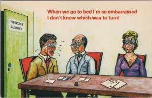 Comic Postcard - Saucy, Risque, Marriage Guidance, Office Meeting  XT373
