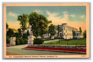 Vintage 1940's Postcard Guggenheimer Memorial Children's Hospital Lynchburg VA
