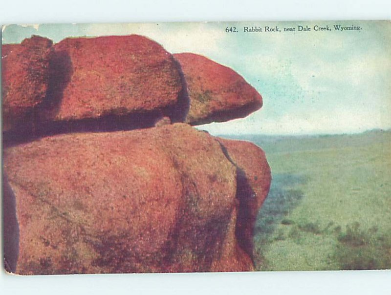 Divided-back NATURE SCENE Dale Creek - Near Laramie Wyoming WY AD7699