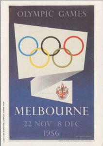 Sports Postcard - Olympics, Melbourne 1956, Mars Advertising  Ref.RR17944