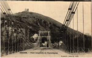 CPA Issoire Pont suspendu de Parentignat FRANCE (1288423)