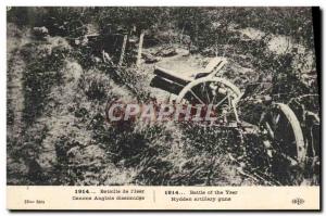 Old Postcard Army Battle of Cannons & # 39Iser lapels