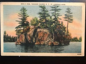 Vintage Postcard 1948 Devil's Oven Thousand Islands St. Lawrence River N.Y.