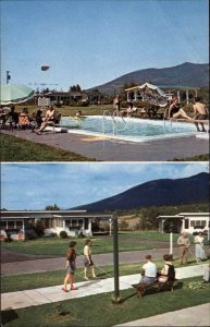 Whitefield NH Patio Motor Court Multiview 1950s-60s Vintage Postcard