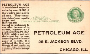 Advertising Postcard Petroleum Age 28 E. Jackson Blvd in Chicago, Illinois