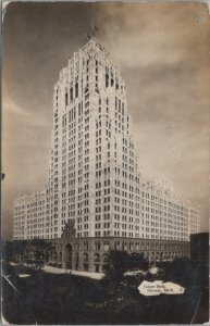 RPPC Postcard Fisher Bldg Detroit MI