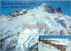 Modern Postcard The Lognan snow fields and Grands Montets