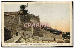 Old Postcard Villefranche sur Mer Citadel southern