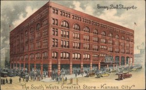 Kansas City Kansas KS Emery Bird Thayer Co Department Store Vintage Postcard