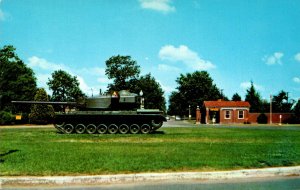 Kentucky Fort Knox Armor Center Tank On Display At Entrance