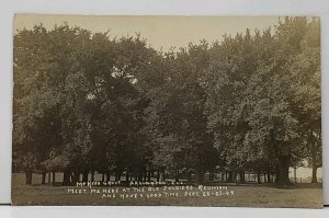 Illinois Arlington McGees Grove Place of the Old Soldiers Reunion Postcard H3
