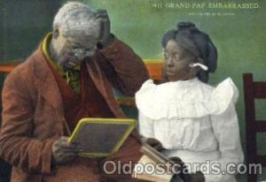 Grand-Pap Embarrassed Black Americana Unused 
