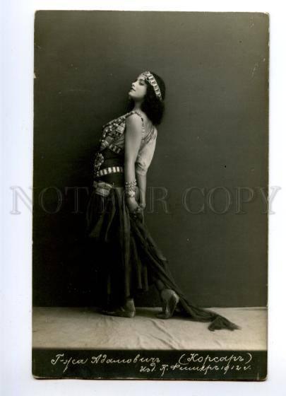 140252 ADAMOVICH Russian BALLET Star DANCER Corsair PHOTO 1912