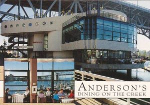 Canada Vancouver Andersons Restaurant Granville Street Bridge