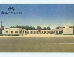 Unused Linen RANGER MOTEL Laramie Wyoming WY u7969