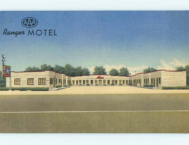 Unused Linen RANGER MOTEL Laramie Wyoming WY u7969