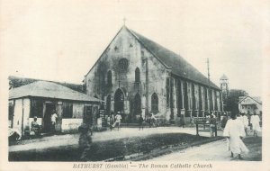 Gambia Bathurst postcards lot river sailing three gun battery tower clock church
