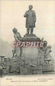 Postcard Old high Monument to the Memory of Charles Floquet