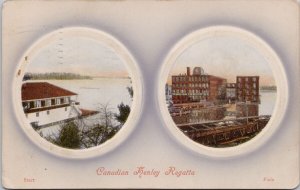 Canadian Henley Regatta St Catharines Ontario ON Embossed c1909 Postcard H40