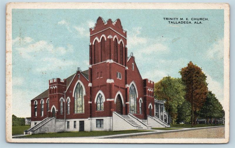 Postcard AL Talladega Trinity M.E. Church c1917 F24