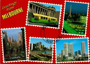 Australia Melbourne Greetings With Multi View 1985