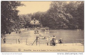 Belgium Brussels Bois de la Cambre Le Lac et la Chalet Robinson