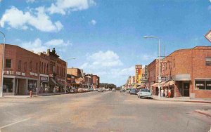 Main Street First State Bank Cafe Sauk Centre Minnesota 1962 postcard