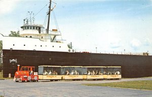 Soo Tour Train Passing The S.S Valley Camp Sault Ste. Marie MI 