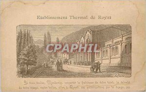 Postcard Old Spa Establishment of Royat if you want ladies preserve the fresh...