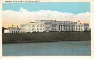 COLUMBUS, OH Ohio    CENTRAL HIGH SCHOOL     c1920's Postcard