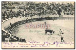 Old Postcard Bullfight Bullfight Arenes de Beziers The game Mantle