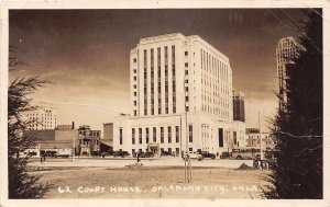 J61/ Oklahoma City Oklahoma RPPC Postcard c1930s Court House Building 56