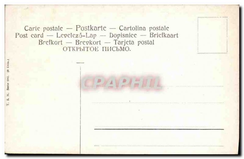 Old Postcard Landscape Sheep Shepherd