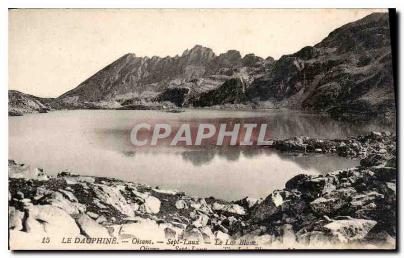 Old Postcard The Dauphine Oisans Sept Laux Lake White