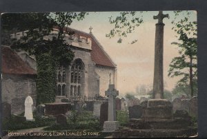 Herefordshire Postcard - Bosbury Church & Edna Lyall's Stone    RS5887