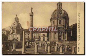 Old Postcard Italy Italia Roma Foro Traiano Avanzi della Basilica Ulpia