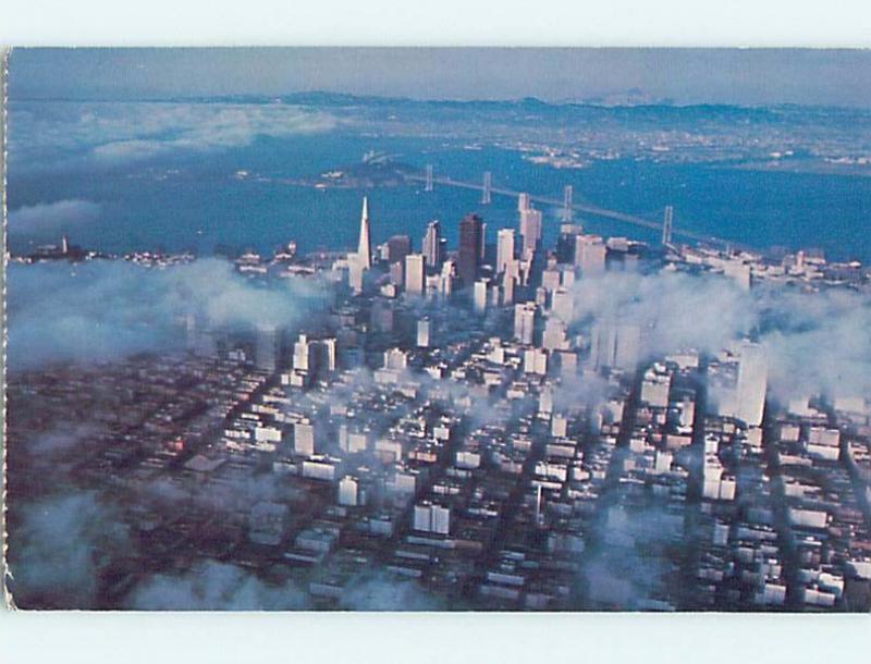 1981 an AERIAL VIEW ON A FOGGY DAY San Francisco California CA A4939