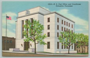 Columbia TennesseeUS Post Office & Courthouse1940s Linen Postcard